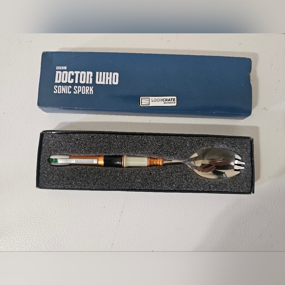 Dr. Who Sonic Spork NIB Lootcrate Exclusive Doctor Who Unused BBC